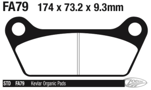 EBC Brake Pads FLT80-up rear (DE)