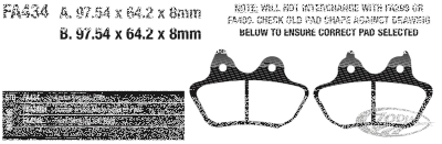 EBC Aramid Brake pads F*ST06-07 rear (DE)