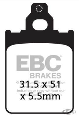 EBC Brake pads GMA pulley brake organic (DE)