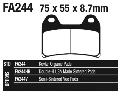 EBC Brake pads PM, Victory 98-07 (DE)