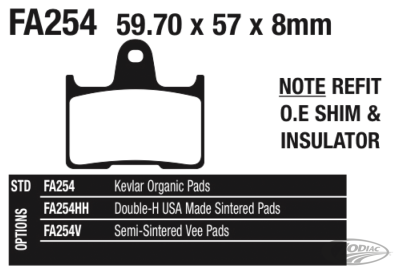 EBC organic rear brake pads XL14-22 (DE)