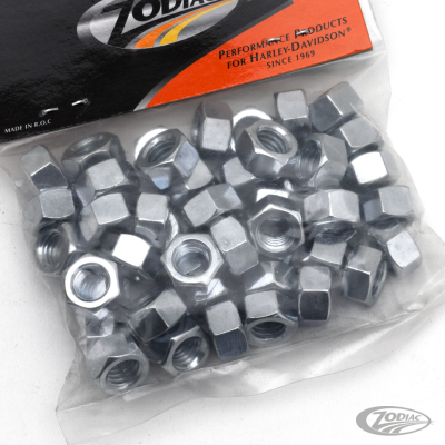 GZP 50pck nut 3/8-16 UNC zinc