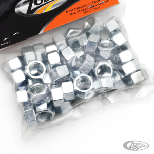 GZP 50pck nut 3/8-24 UNF zinc