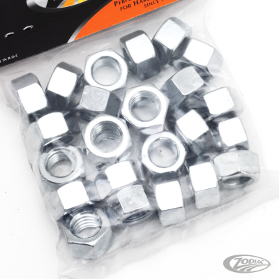 GZP 25pck nut 1/2-13 UNC zinc
