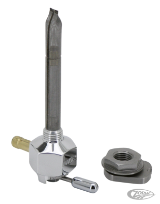 Pingel 1/4NPT petcock rear outlet alu (DE)