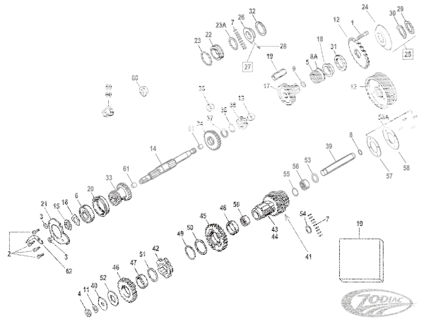 EACH Main shaft cork washer #35231-36 (DE)