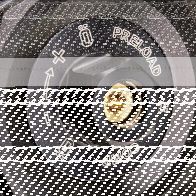Fender bracket kit Ohlins clear anodized (DE)