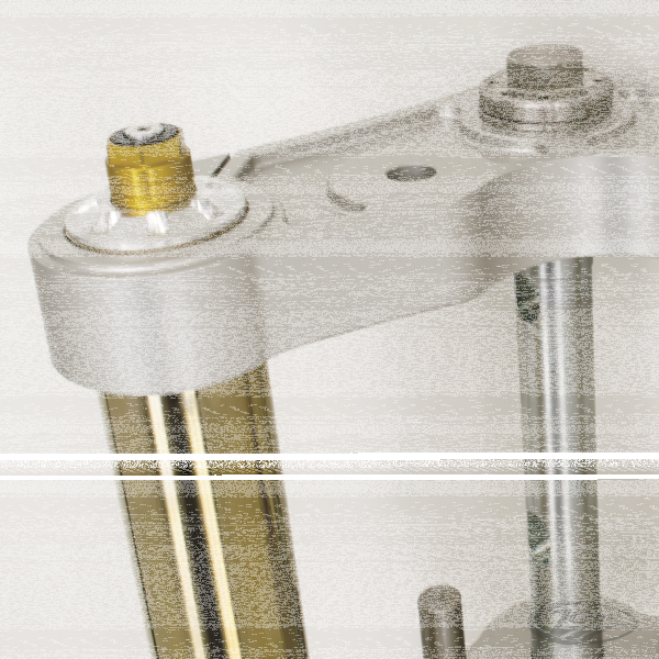 Caliper brckt clr Ohlins 11.5" l/h 00-up (DE)