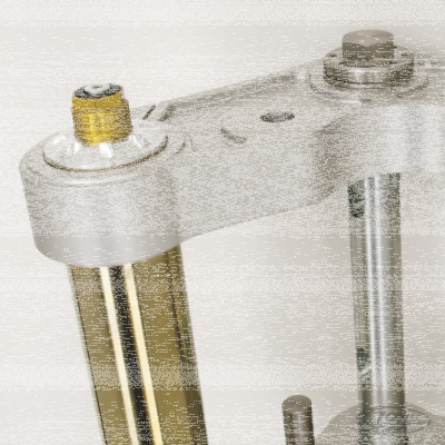 Caliper brckt clr Ohlins 11.5" l/h 00-up (DE)