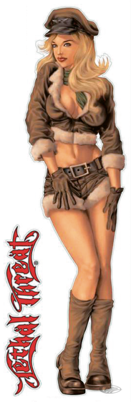 AVIATION GIRL 3X10IN DECAL (DE)