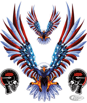USA EAGLE ATTACK DECAL 6X8 IN DECAL