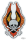 WING SKULL VINTAGE SERIES PATCH 4IN X 5. (DE)