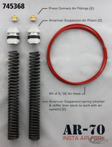 A.S. air piston kit 49mm fork w/A.S.tree (DE)
