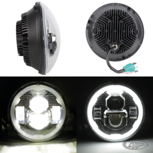 LED 7" HALO Visor Headlight Unit (DE)