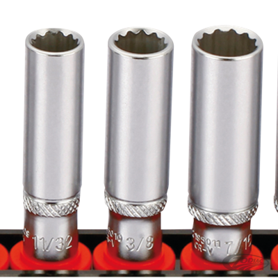 1/4" Socketset long inch sizes 9pc on ra