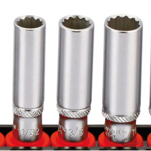 1/4" Socketset long inch sizes 9pc on ra