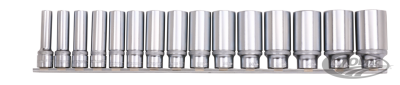 1/2" Socketset long inch sizes 15Pc on r (DE)