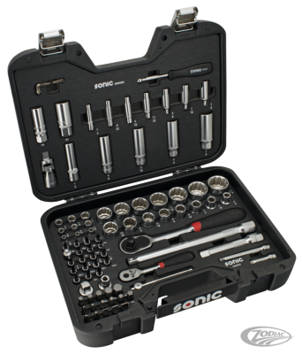 Sonic 85pc 1/4"+1/2" drive socketset SAE (DE)