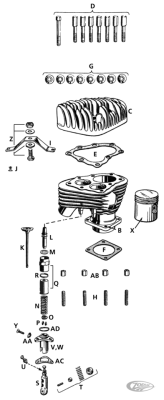 Cylinder only, front, WL/Servicar