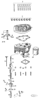 guide rear tappet UL37-39 DL/RL/VL/WL/Se (DE)