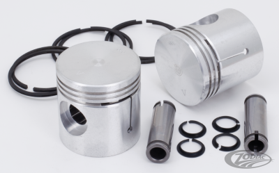 Pistons w/hasting rings 45CI+.02"Set/2 (DE)