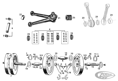 Rod race set 24341-29+24352-29 DL/RL/W (DE)