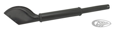 muffler, fishtail black,WL
