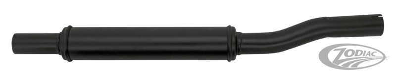 muffler straight pipe 1950-up, black. WL (DE)
