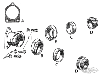 nipple, inlet, WLDR/UL (DE)
