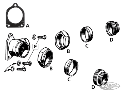 nut, inlet packing, WL, park (DE)