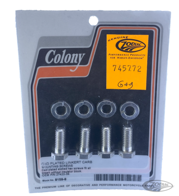 Colony Linkert carb bolts & washers (DE)