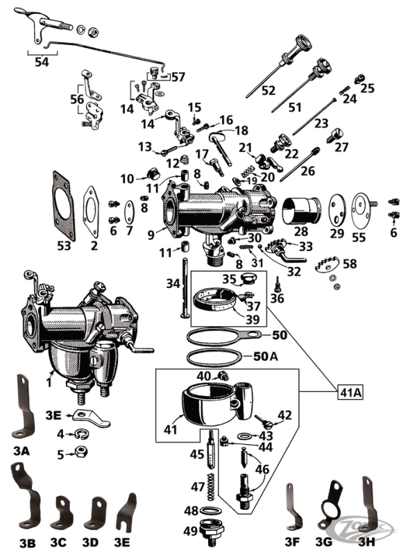 screw/pin and screw kit float lever Link (DE)