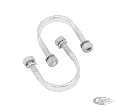 U-bolt sparkcoil with nuts,chrome, set o