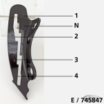Shifter guide for 4 speed,  all 37-46