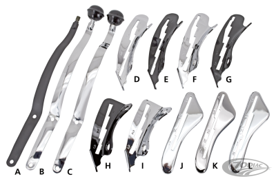 Set/2 screws shifter guide white plated (DE)