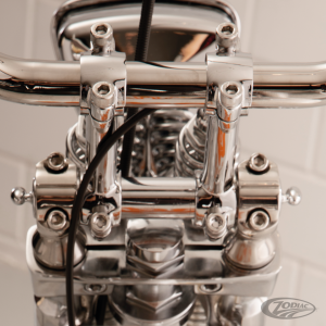 Chrome Dog Bone risers f/36-48 Springers (DE)