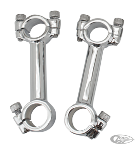 Chrome Dog Bone risers f/36-48 Springers (DE)
