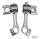 Flanders riser set 4" long (DE)
