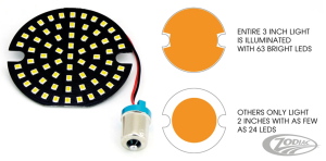 Turn Sig LED insert pancake 3" Amber (DE)