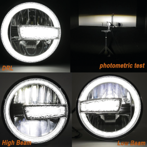LED 7" HALO Headlight Unit Style 4
