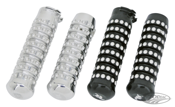 Ribbed grips Polished (DE)