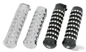 Ribbed grips Polished