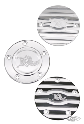 Point cover 2hole Black/Machine cut Ribb (DE)