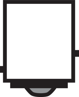 Dual filament bulb 12V-21/4W 1157 socket