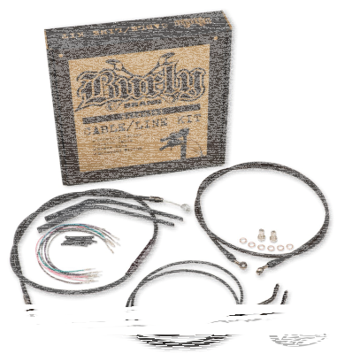 Cable kit black 12" bar FXD07-11 (DE)