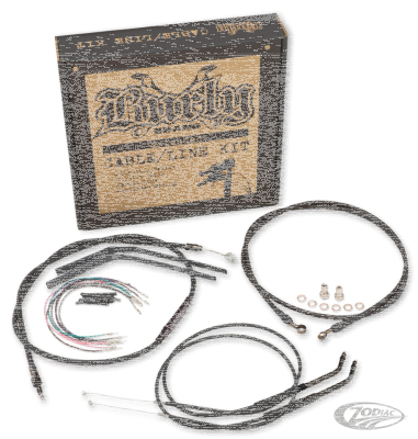 Cable kit black 12" bar FXDWG07-11 (DE)