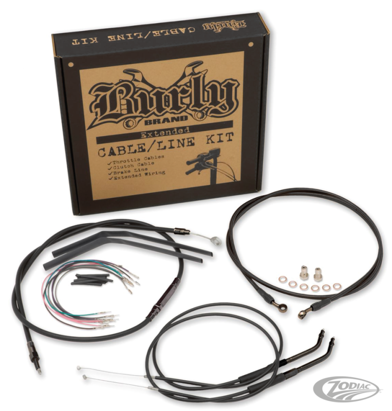 Cable kit black 16" bar no-ABS FXD+WG12- (DE)