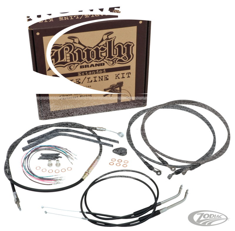 Cable kit black 18" bar no-ABS FXST11-12 (DE)