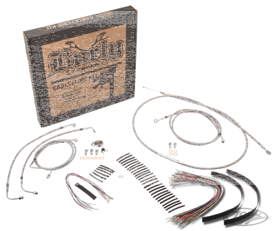 Cable kit braided St 14" bar w/CC FLT/FL (DE)