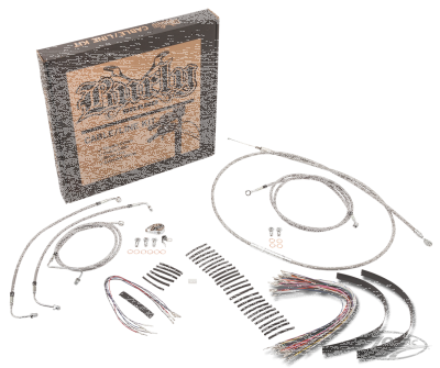 Cable kit braided St 13" bar ABS FLHT08- (DE)